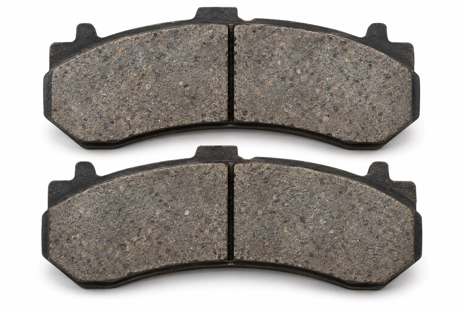 Image 3: AI-generated representative commercial brake pads, angled view; not the actual used pads.