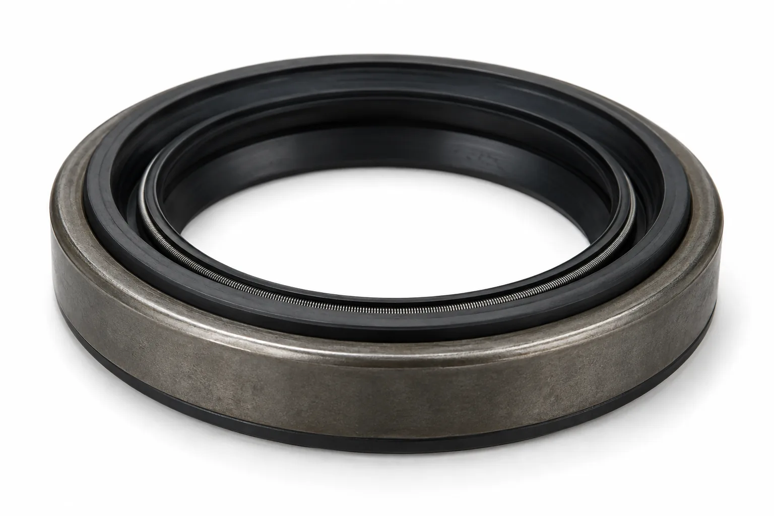 Image 3: AI-generated representative R-drive wheel seal, low side view; not the actual used item.