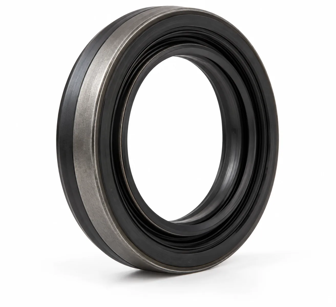 AI-generated representative R-drive wheel seal, front three-quarter view; not the actual used item.