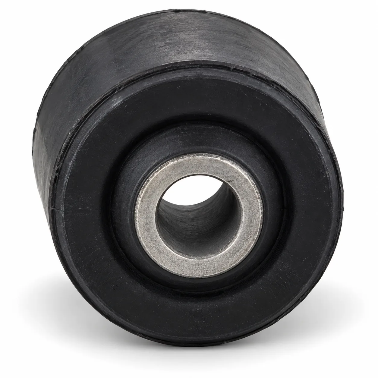 Image 3: AI-generated representative illustration of a spring rubber bushing, end view on white. Not the actual used part.