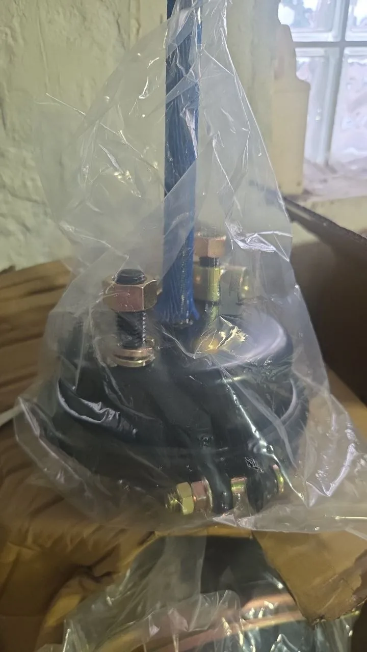Image 6: Additional shop-supplied photo of a bagged brake chamber from another angle. No part-number label is visible in this view; confirm it is the same 23F-020002 unit.
