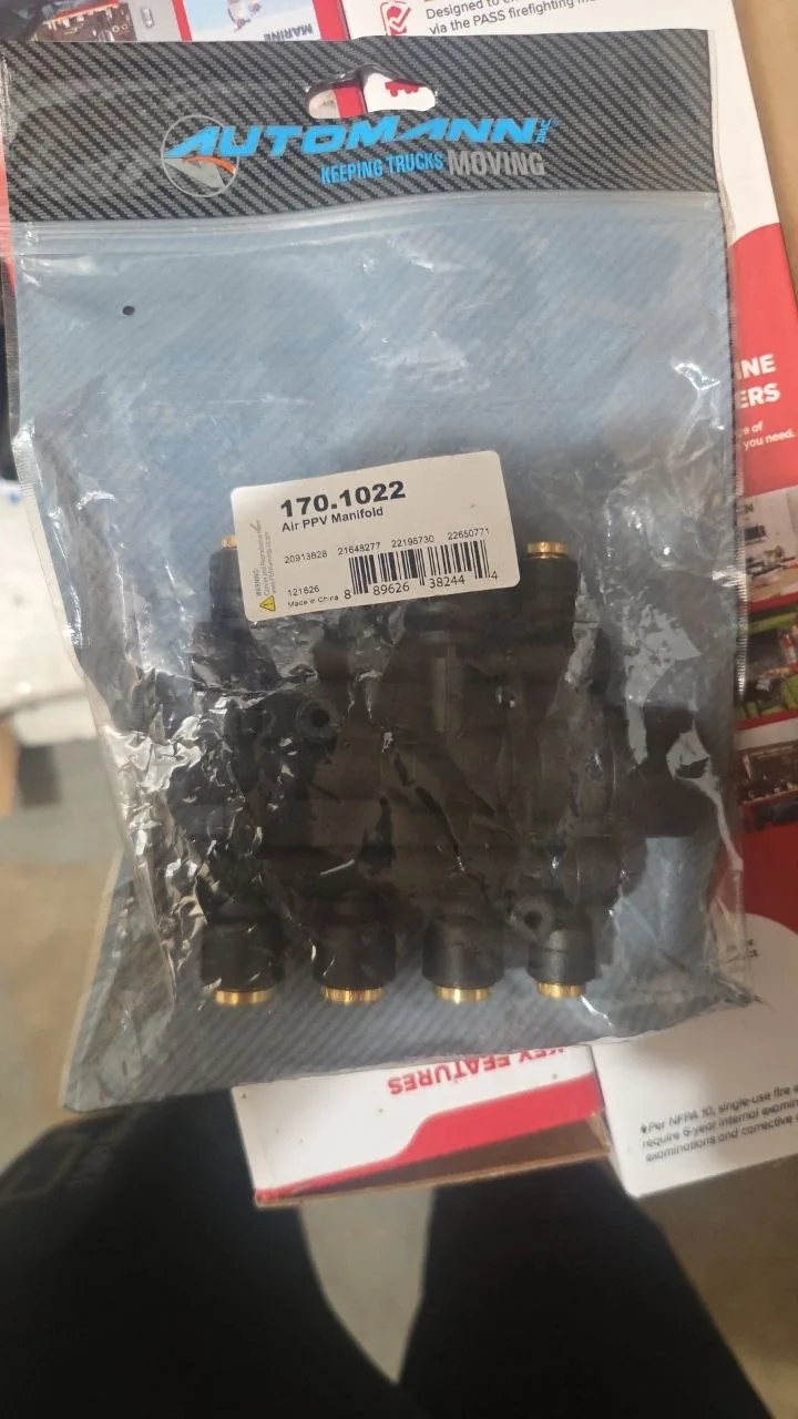 Shop-supplied photo of Automann package labeled 170.1022 Air PPV Manifold; used condition and functionality cannot be assessed from the photo.